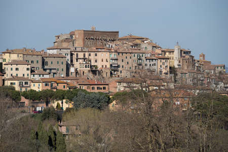 Chianciano Terme, The old town. Tuscany, Italyの写真素材