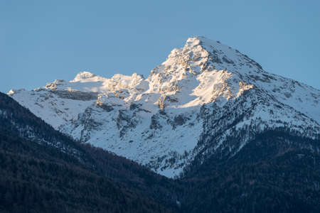 Mountainous landscape in Aosta Valley. Italyの写真素材