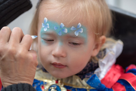 Face painting little girl