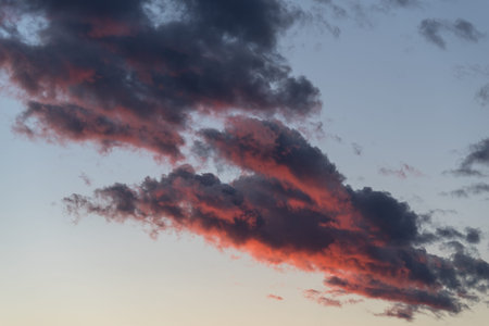 Evening sky and amazing clouds