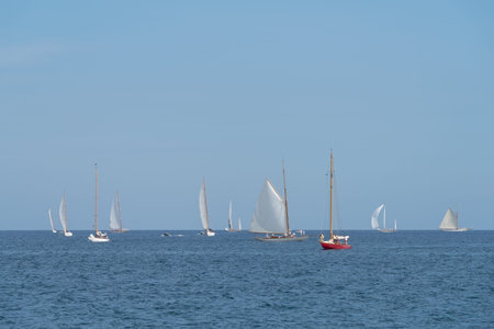 Regatta in the Gulf of Imperia, Italy