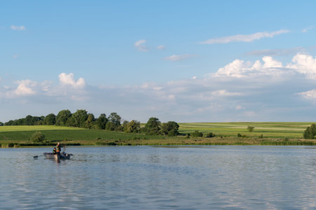 Pond in summertime, Podilski Tovtry National nature park, Ukraine