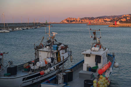 Imperia coastal city and commune in the region of Liguria, Italyの写真素材
