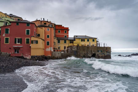 Boccadasse is old mariners' village of the city of Genoa, Italyの写真素材