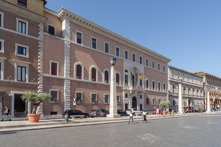 Vatican - June 12, 2021: Street Conciliazione, Rome, leading into Vatican City, St. Peter's Square and towards St. Peter's Basilicaのeditorial素材