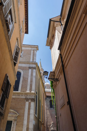 Houses in the historic center of Rome, Italy