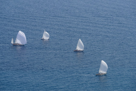 Regatta in the Gulf of Imperia, Italy