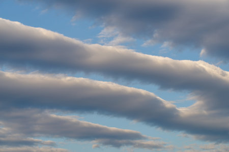 Cumulus partly spreading with ominous stormy weather