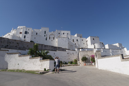 Ostuni, Italy - October 30, 2023:Ostuni, the 'White City', Apulia, Southern Italyのeditorial素材