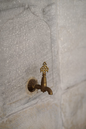 Drinking water fountain in Ottoman style on street in Istanbul