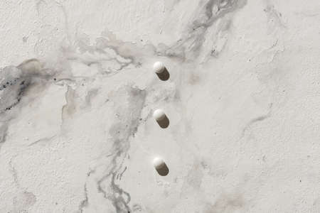 Pattern of pills on the table. Marble surface. Medicines.の写真素材