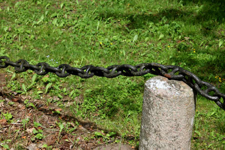 Fence of the chainsの写真素材