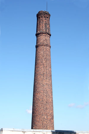The high brick chimneyの写真素材