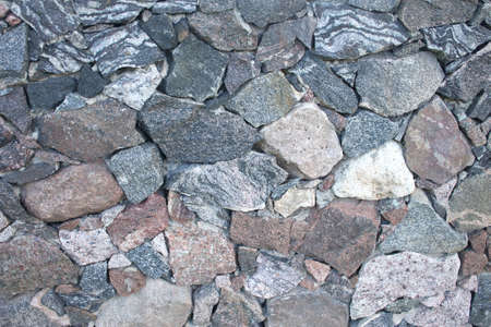 Wall made of stonesの写真素材