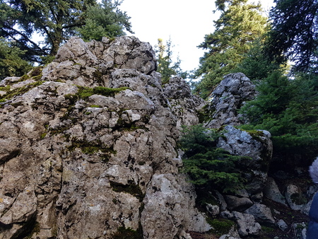 Rocks on Parnassus mountainの写真素材