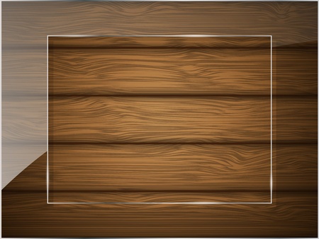 Wooden texture with glass illustration  のイラスト素材