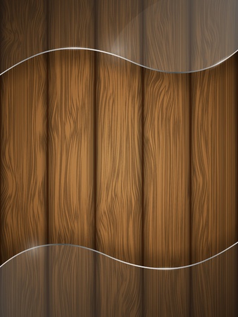 Wooden texture with glass illustration のイラスト素材