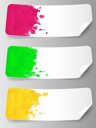 Abstract background with paint splashes のイラスト素材