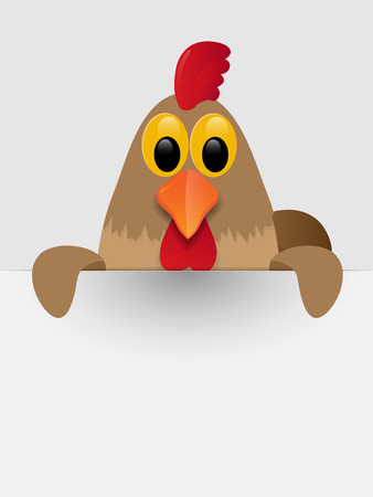 Rooster with place for you text. Vector illustration.のイラスト素材