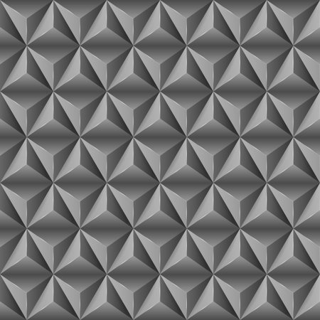 Abstract background with black pyramids. Vector illustration.のイラスト素材