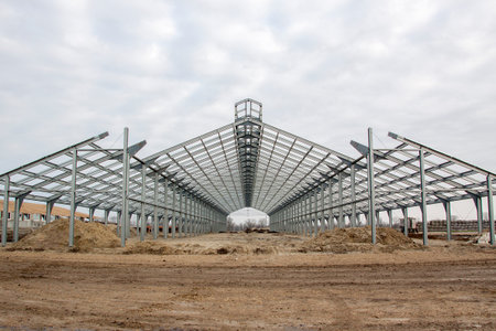 Construction of a cattle-breeding farm