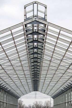 Construction of a cattle-breeding farmの写真素材