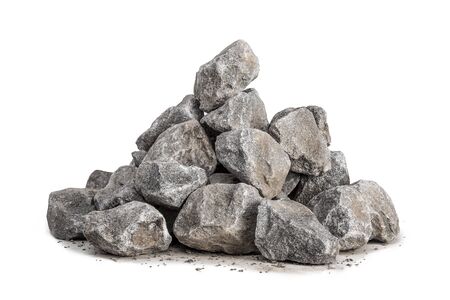 Breakstone on white backgroundの写真素材