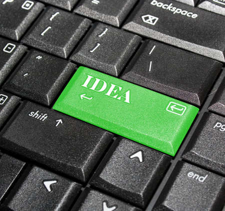 Idea button.の写真素材