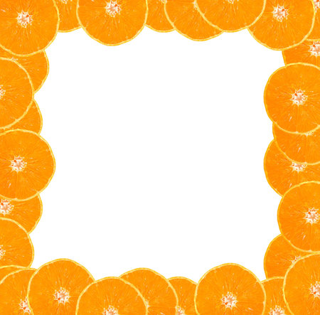 Isolated orange on white background