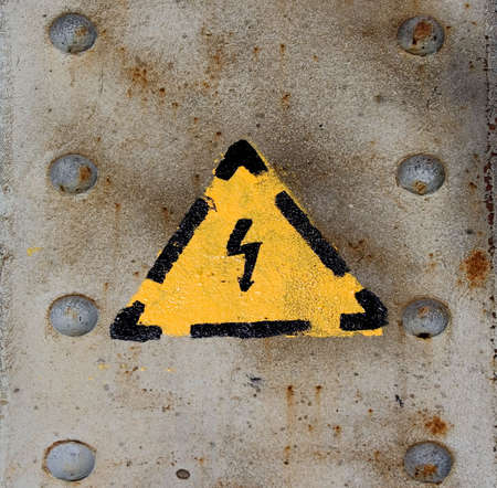 Electricity sign.の写真素材
