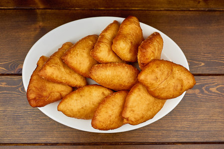 A plate of food on a table