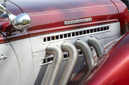 The car has been photographed at an exhibition of a retro of cars in 2008.