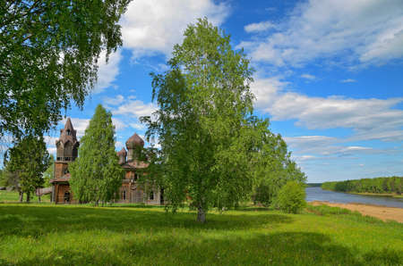 wood, Church, old, meadowの写真素材