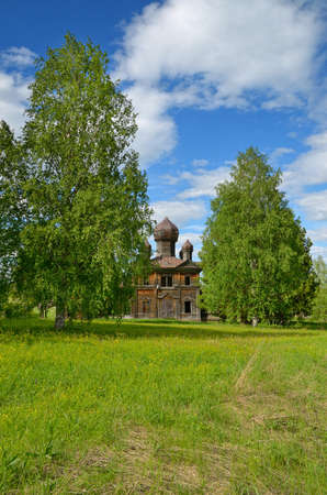 wood, Church, old, meadowの写真素材