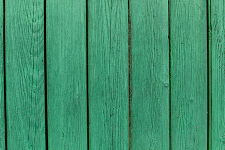 vertical texture of obsolete green pine timberの写真素材