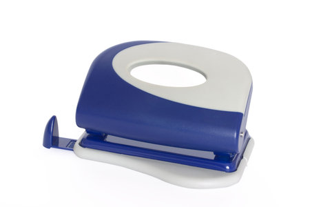 Office puncher isolated on white backgroundの写真素材