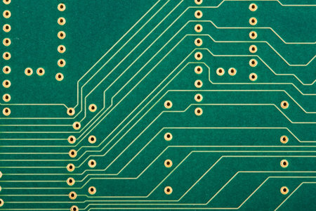 Electronic circut board close up