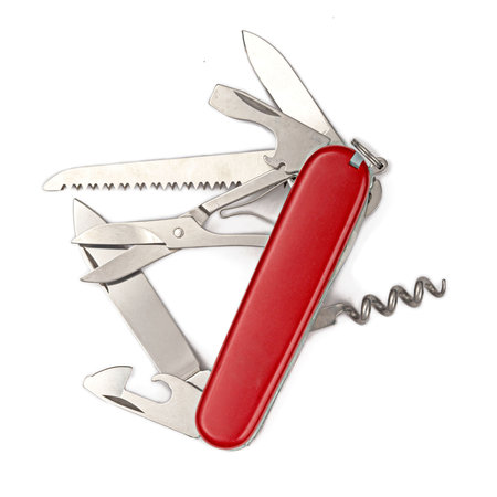 multipurpose knife isolated on white
