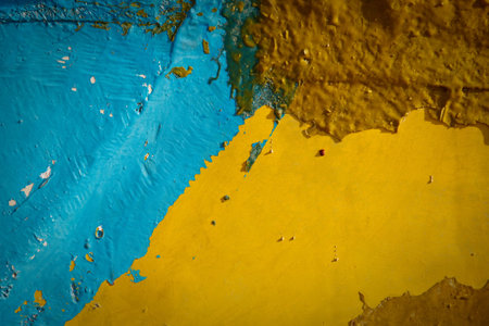 Painted plaster wall textureの写真素材