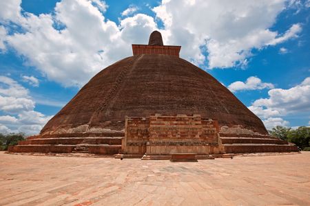 Jetavaranama dagoba  (stupa). Anuradhapura, Sri Lankaの写真素材