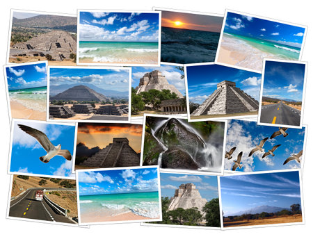 Mexico photos collageの写真素材