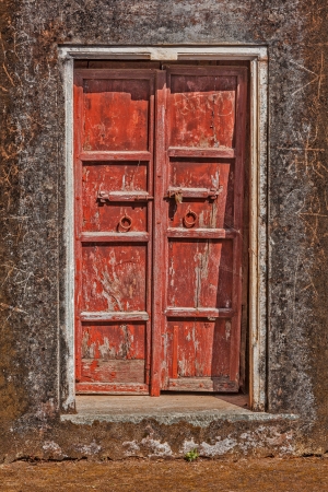 Wooden old door vintage texture backgroundの写真素材