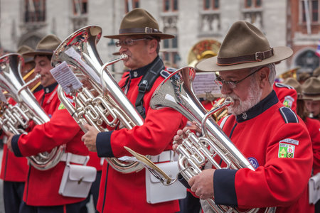 BRUGES, BELGIUM - MAY 17: Annual Procession of the Holy Blood on Ascension Day. Locals perform an historical reenactment and dramatizations of Biblical events. May 17, 2012 in Bruges (Brugge), Belgiumのeditorial素材