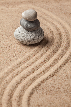 Japanese Zen stone gardenの写真素材