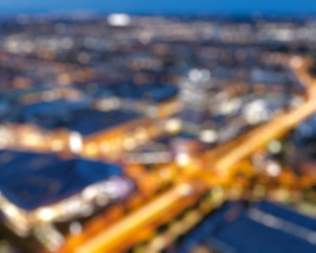Defocused aerial view of Munichの写真素材