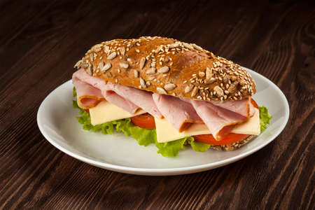 Ham sandwichの写真素材