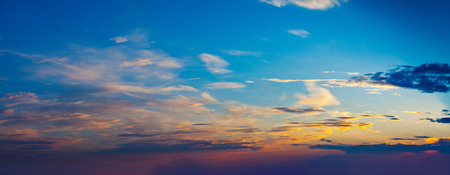 Evening sky with dramatic cloudsの写真素材