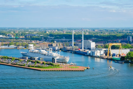 View of Rotterdam cityのeditorial素材