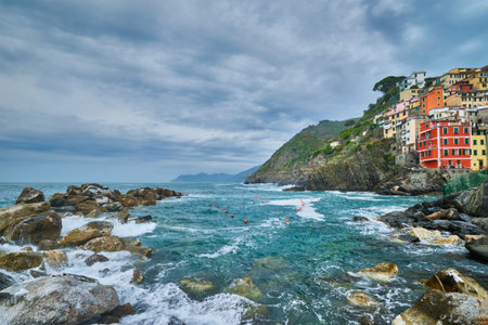 Riomaggiore village, Cinque Terre, Liguria, Italy