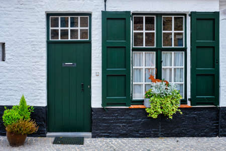 House in Bruges Brugge , Belgiumの写真素材